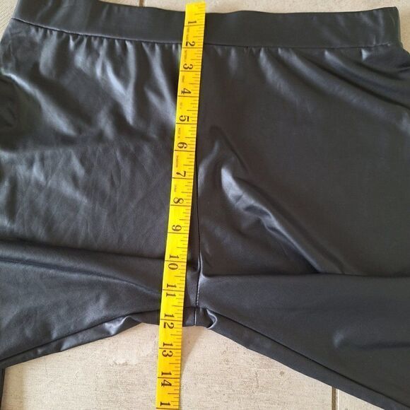 Kardashian Kollection faux leather black Leggings Sz L - Picture 6 of 8
